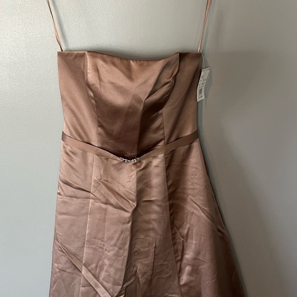 NWT Vintage x Michaelangelo Strapless Bustier Dress in Latte - Picture 4 of 12